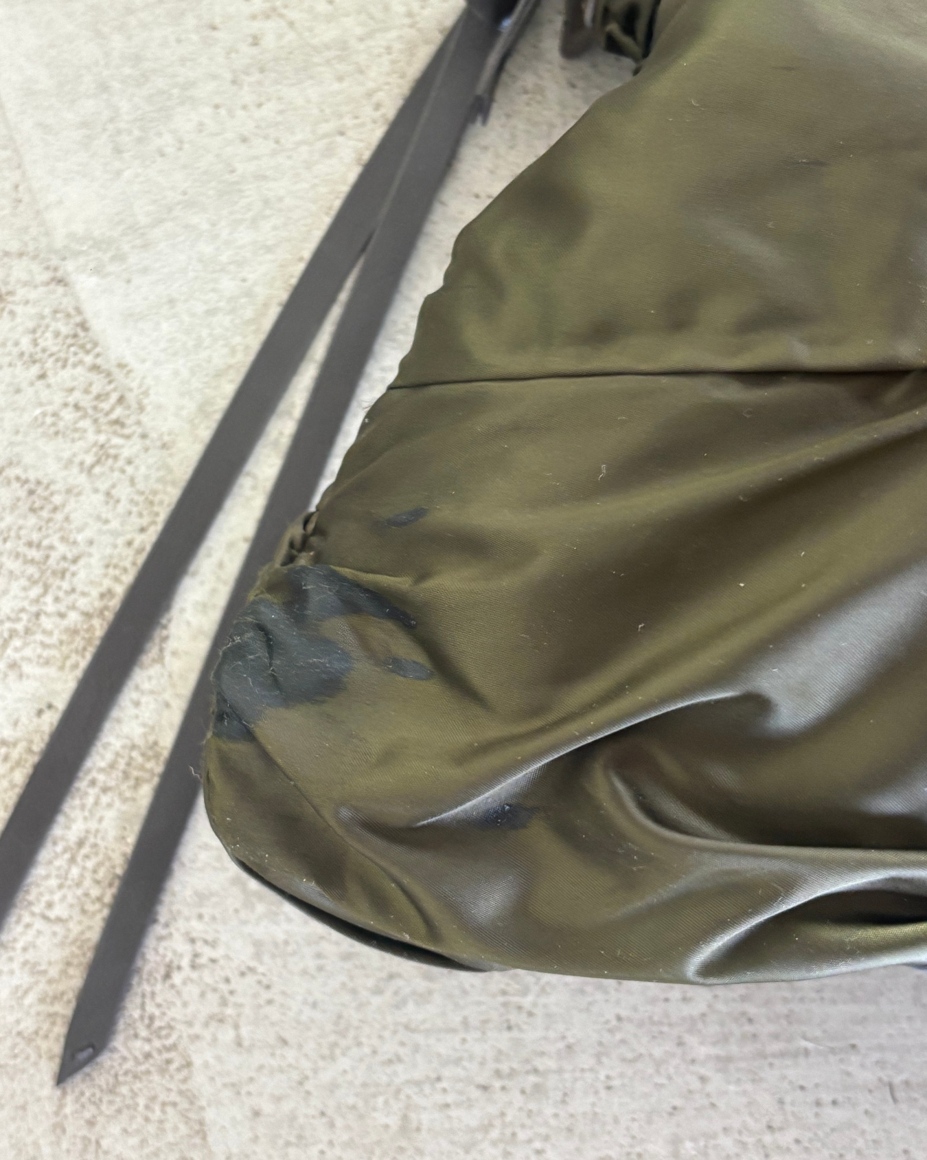 Francesco Biasia Olive Lace Up Bag