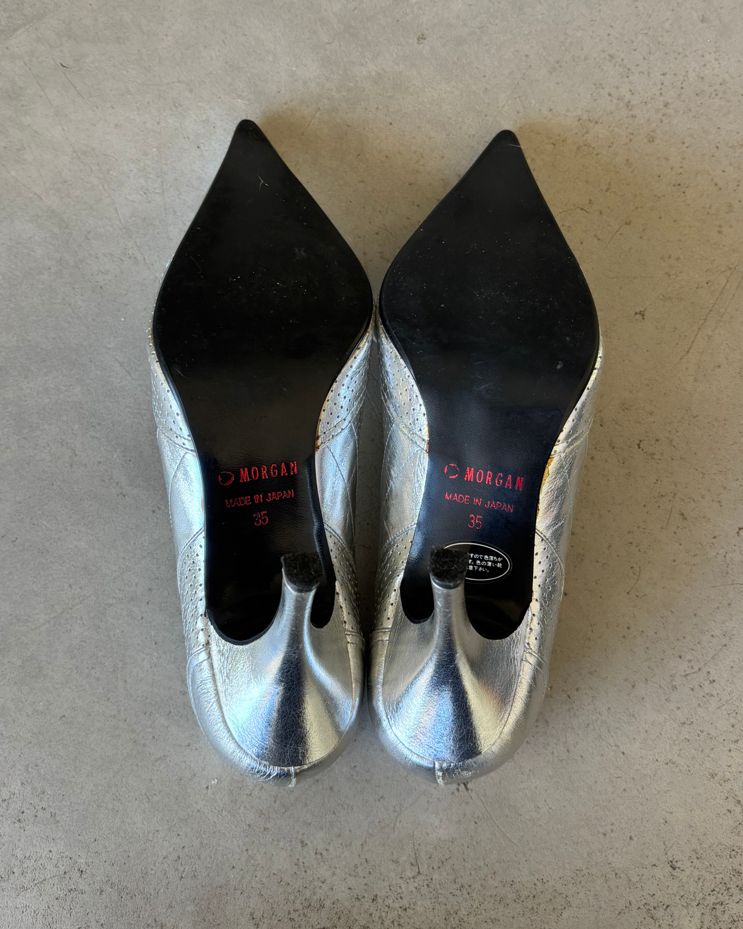 Morgan De Toi Silver Sporty Metallic Heels