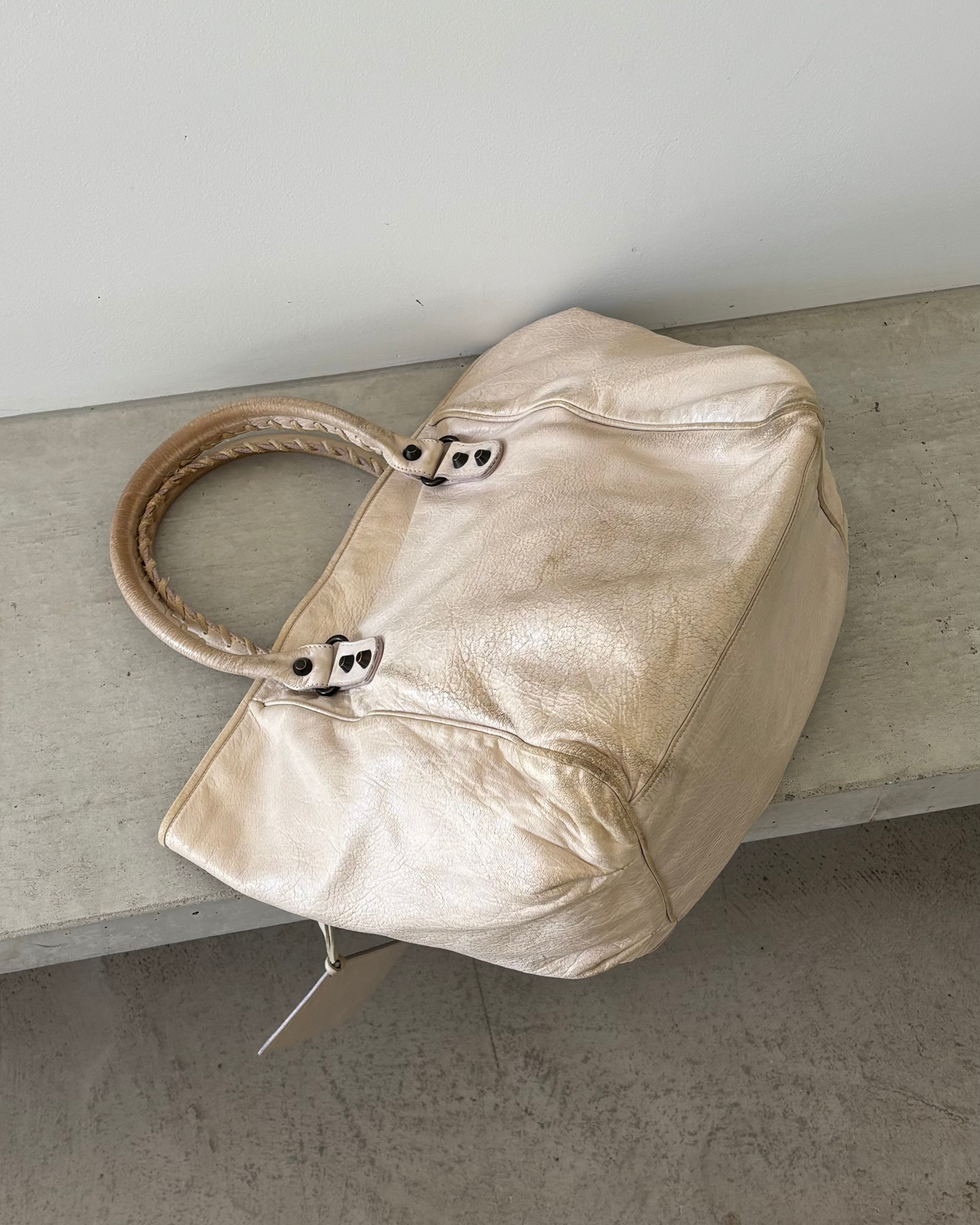 Balenciaga Cream Sunday Tote Bag