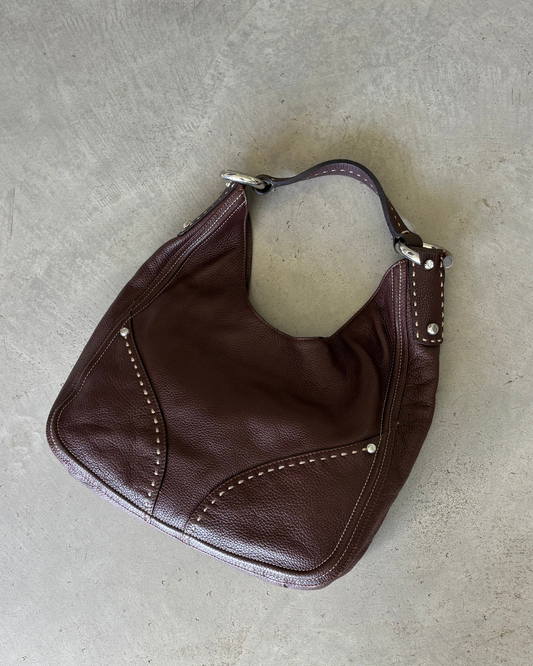 Francesco Biasia Brown Hobo Bag