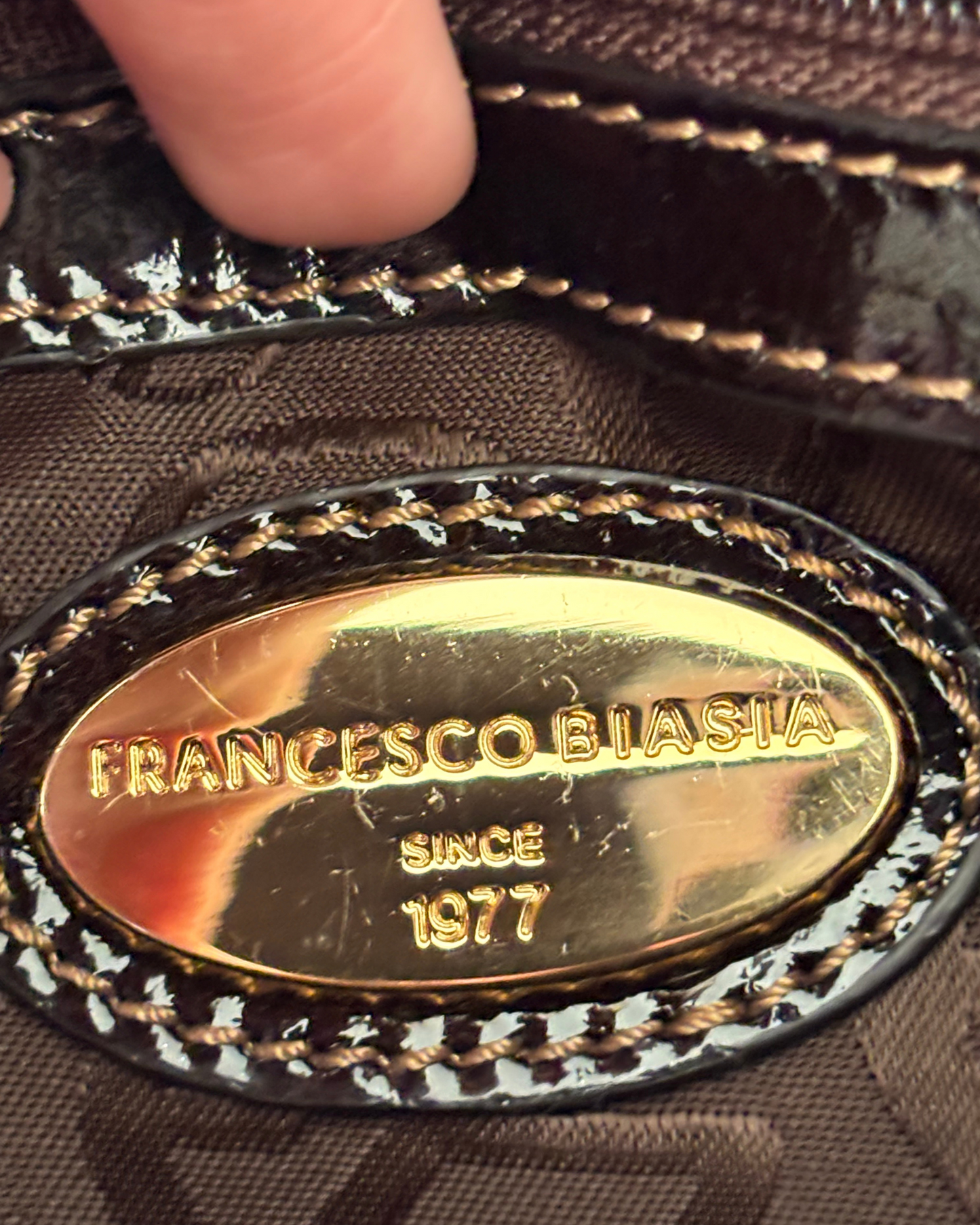 Francesco Biasia Patchwork Hide Bag