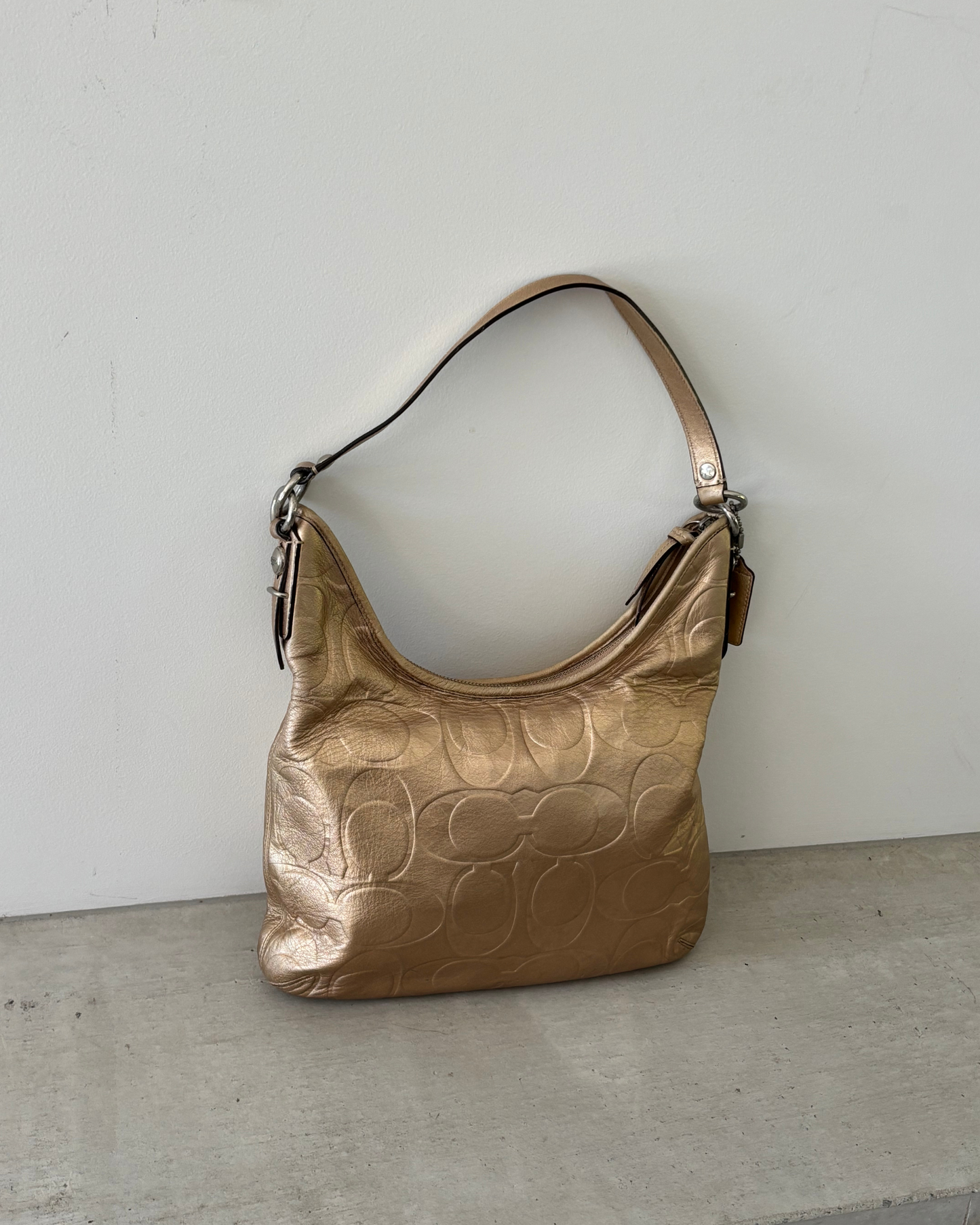 Gold Coach Monogram Bag