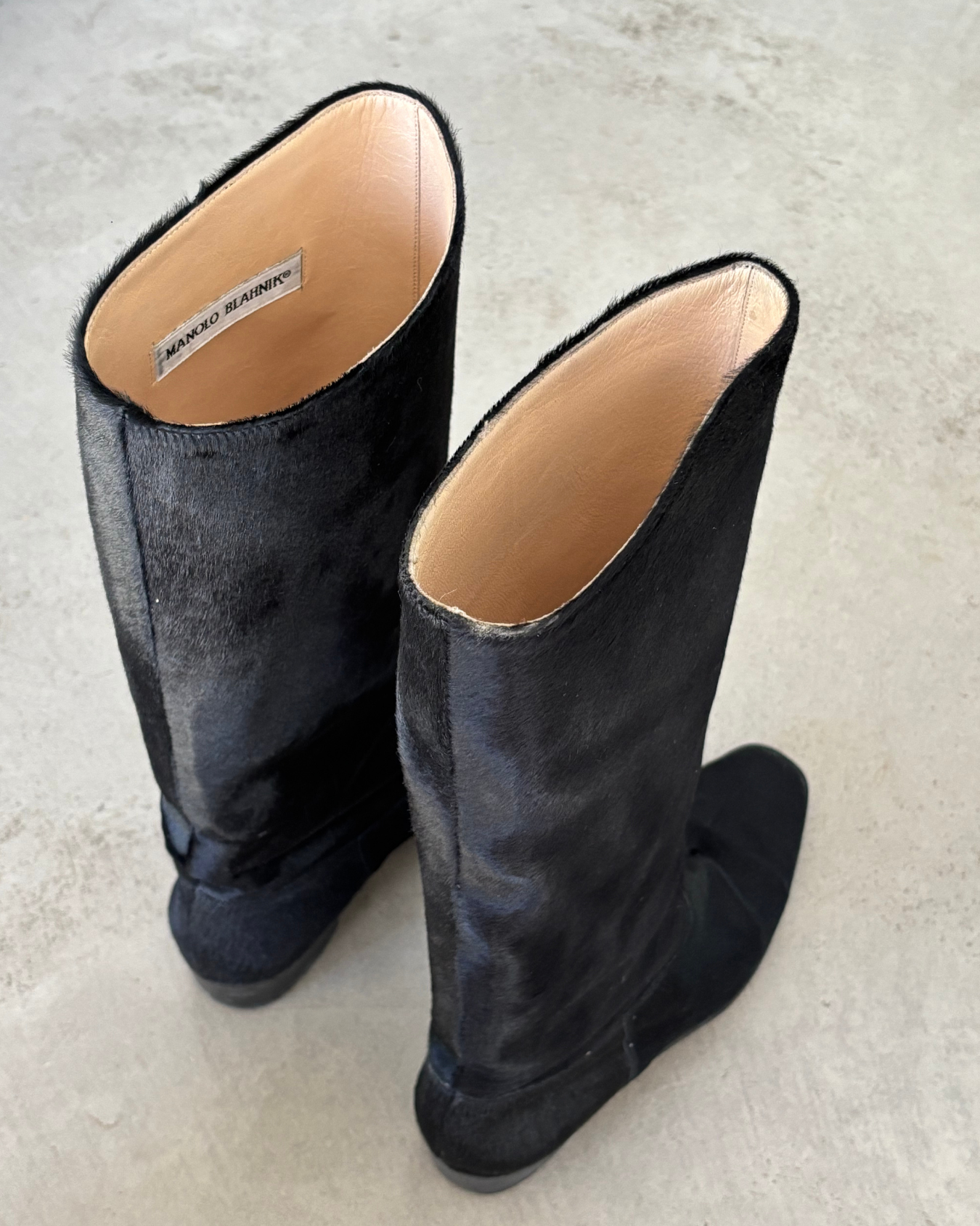 Manolo Blahnik Hide Boots