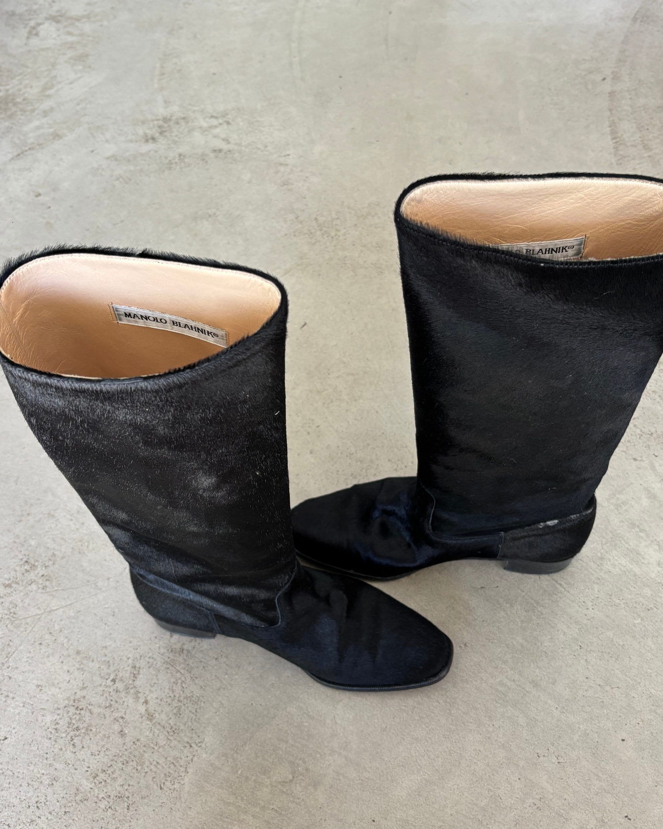 Manolo Blahnik Hide Boots