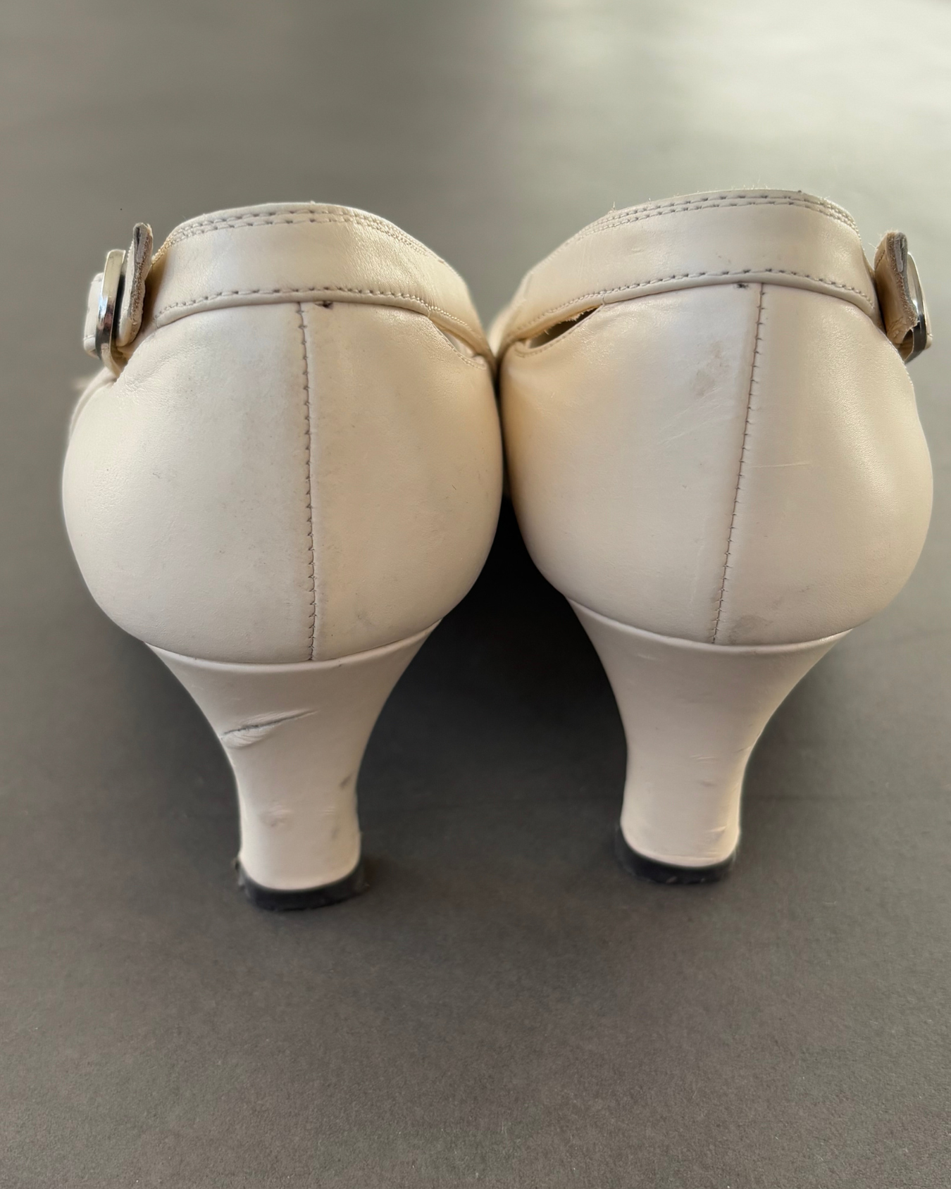Sonia Rykiel Cream Buckle Heels