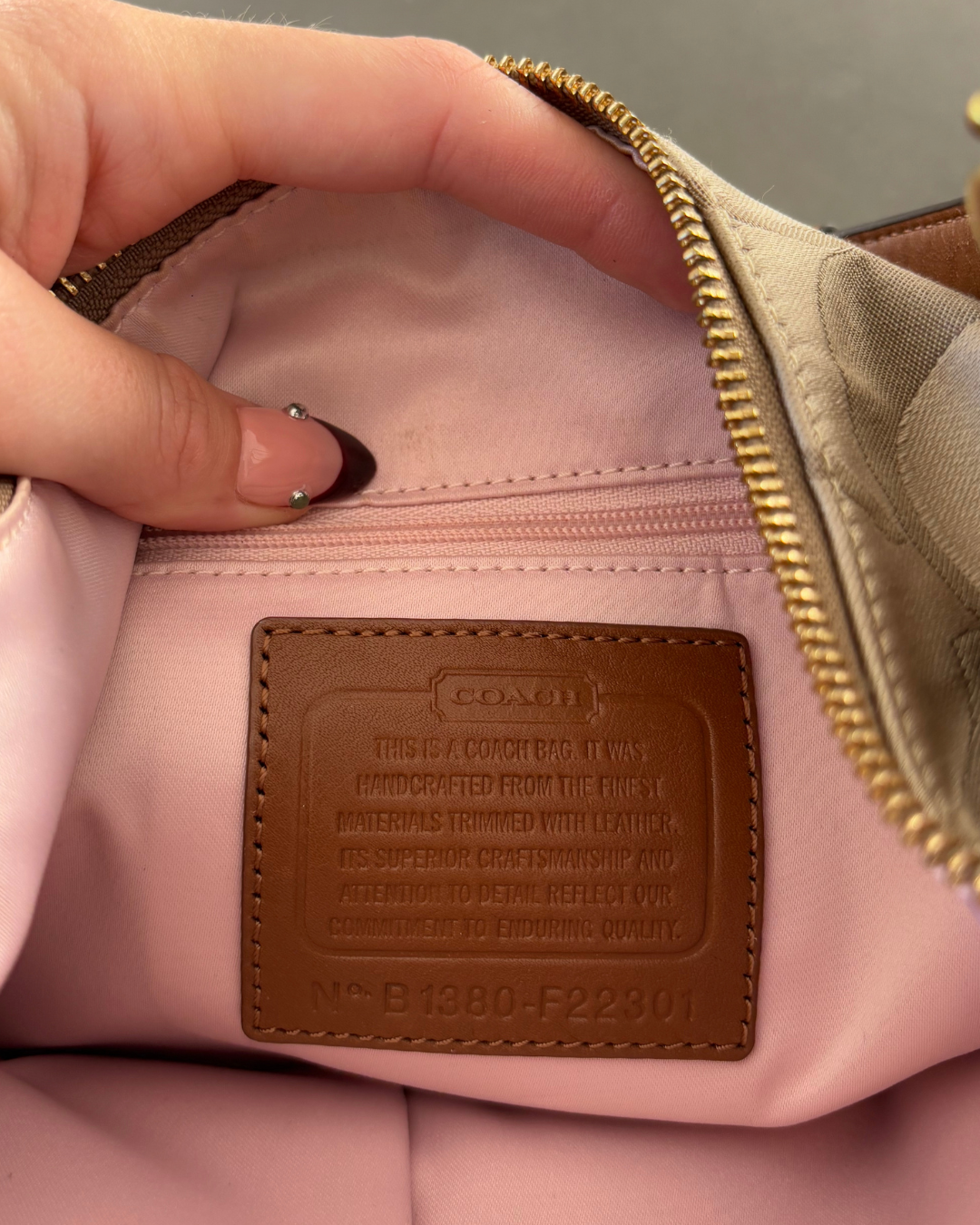 Coach Monogram Shoulder Bag