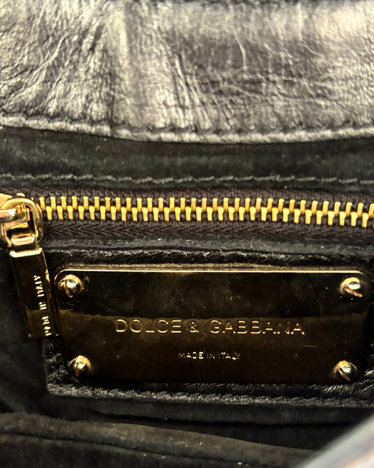 Dolce & Gabbana Black Leather Bag