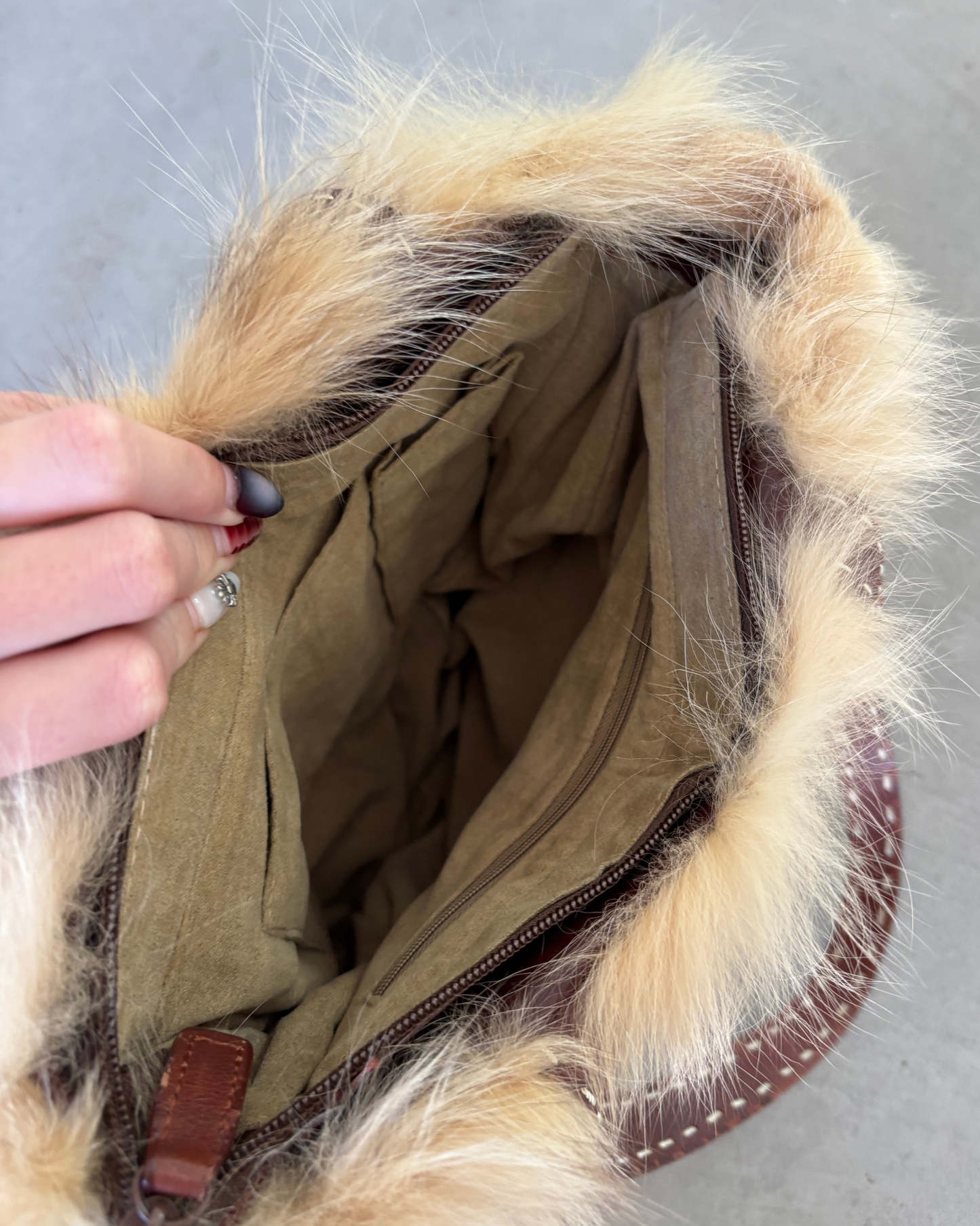 Vintage Real Fur Bag