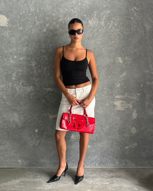 DKNY Red Patent Bag