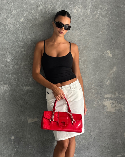 DKNY Red Patent Bag
