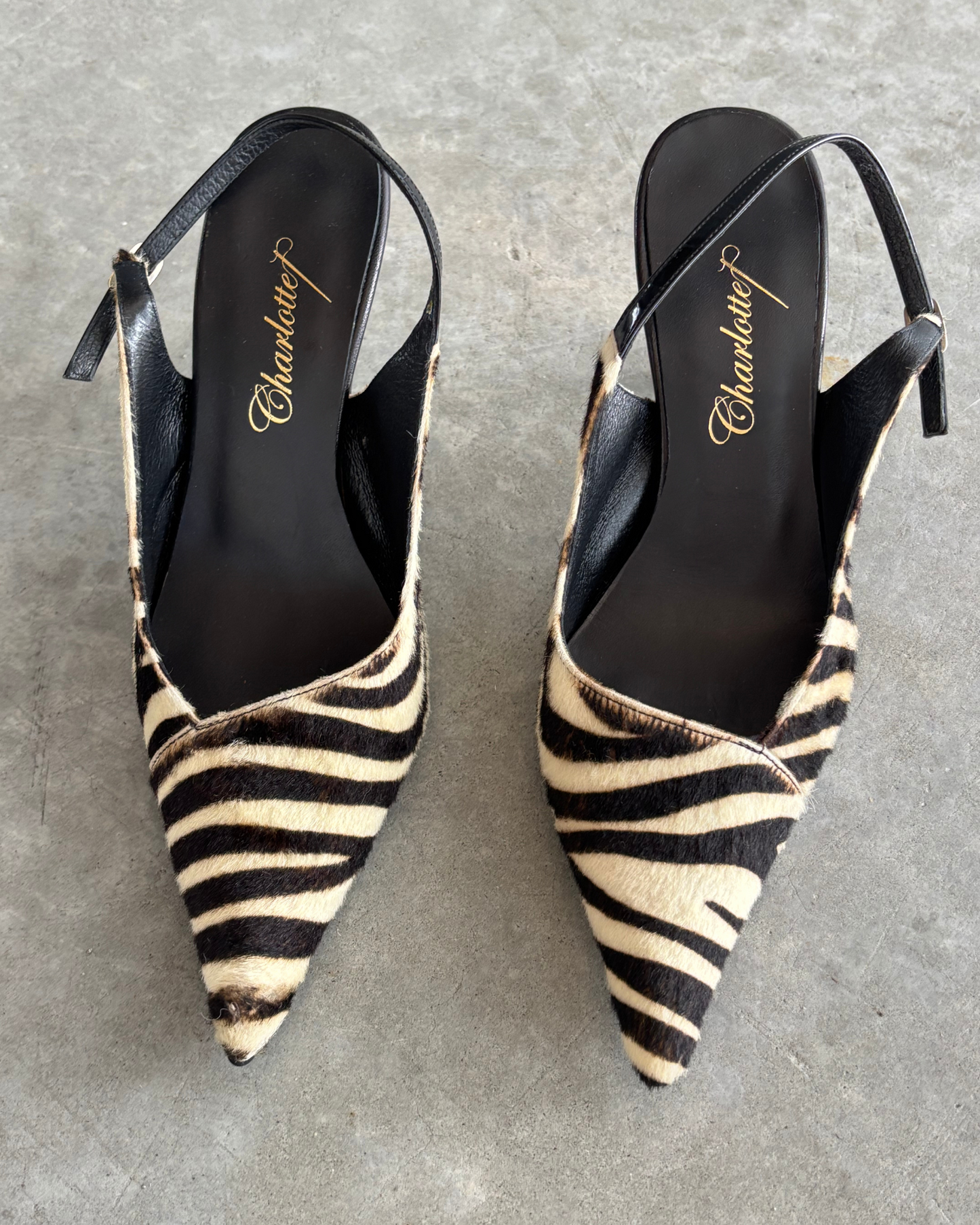 Morgan De Toi Zebra Hide Heels