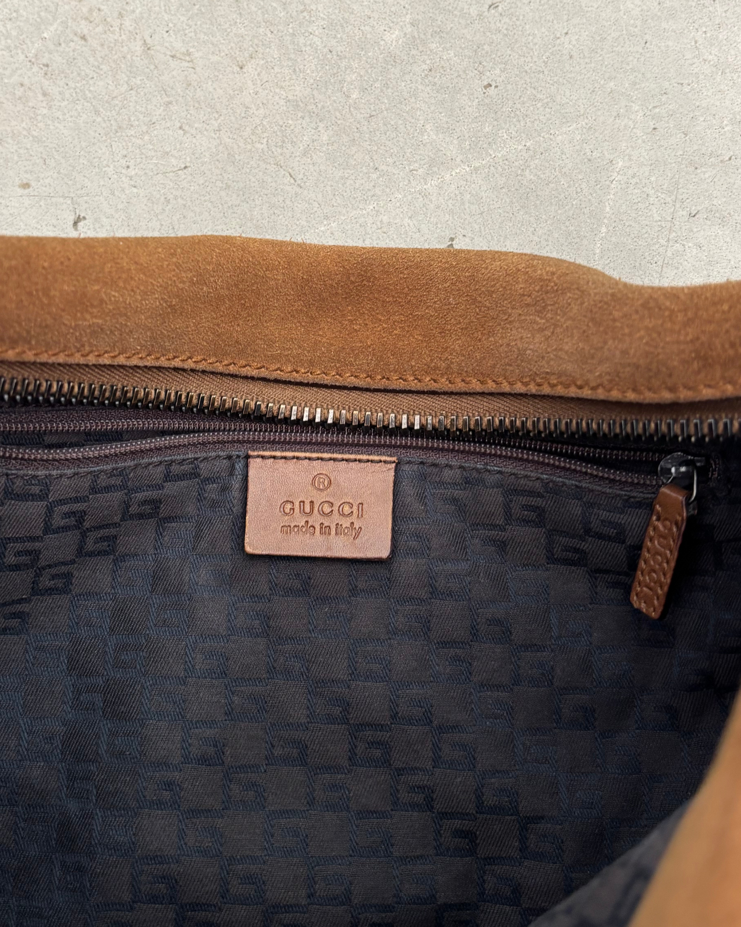 Gucci Suede Hobo Bag