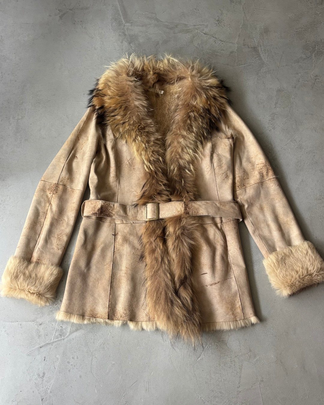 Rabbit Fur Vintage Coat