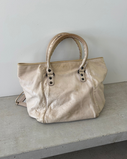 Balenciaga Cream Sunday Tote Bag