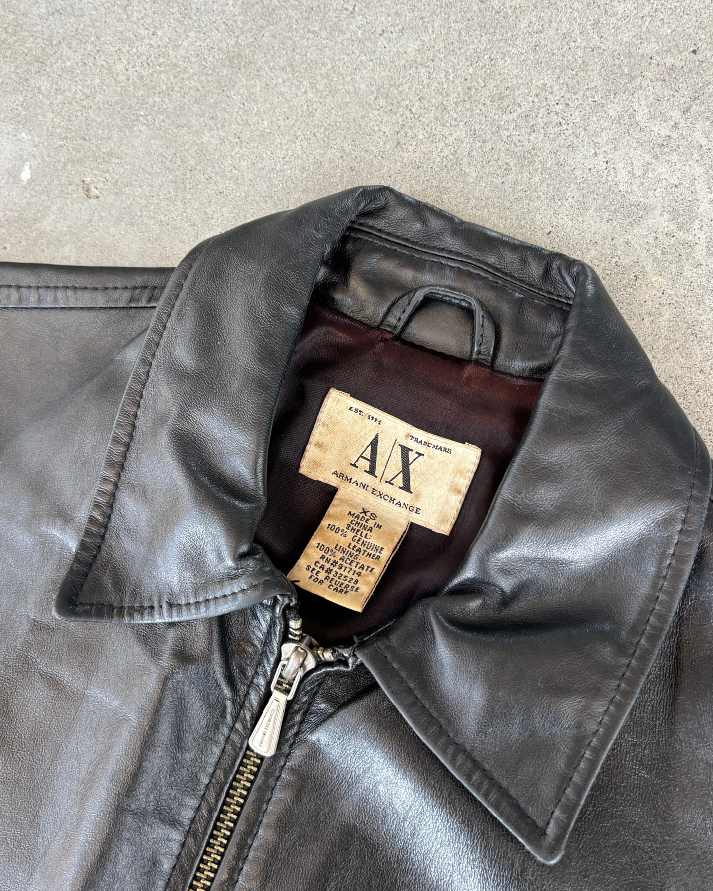 Armani Exchange Leather Jacket