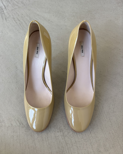 Miu Miu Patent Nude Heels