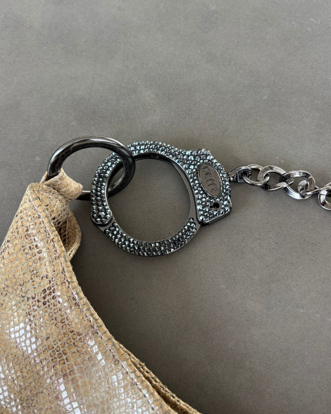 Cuffz Bag with Black Swarovski Cuff