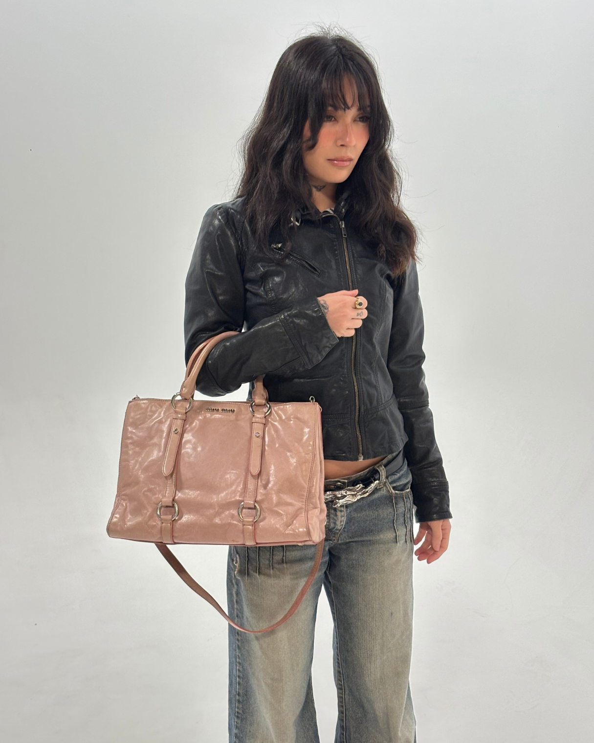 Miu Miu Pink Vitello Bag