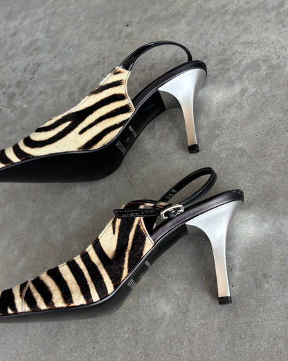 Morgan De Toi Zebra Hide Heels