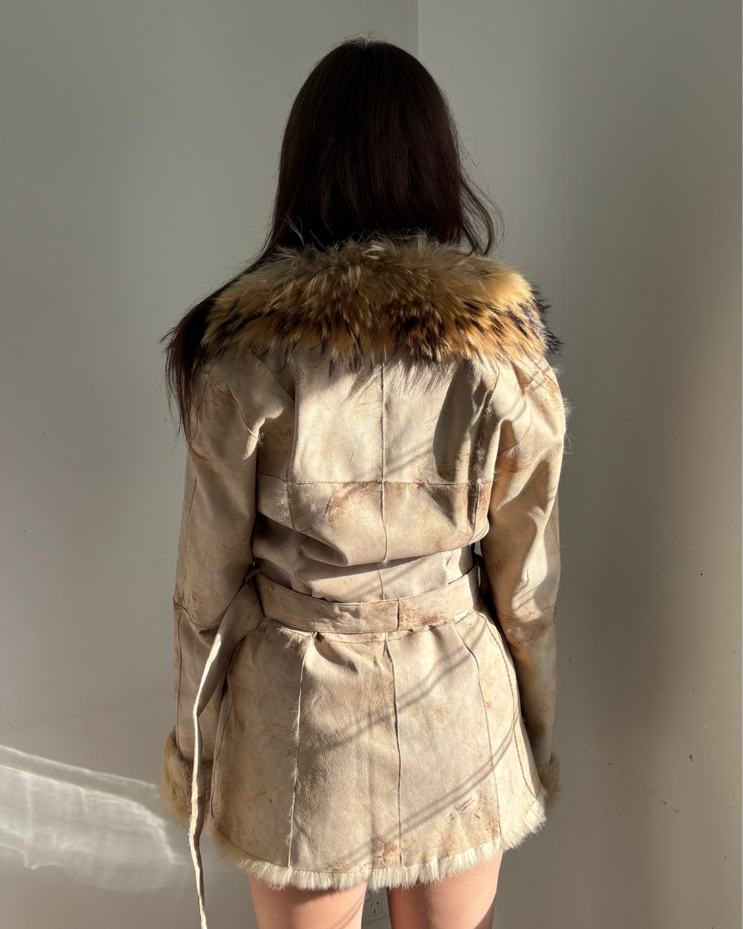 Rabbit Fur Vintage Coat