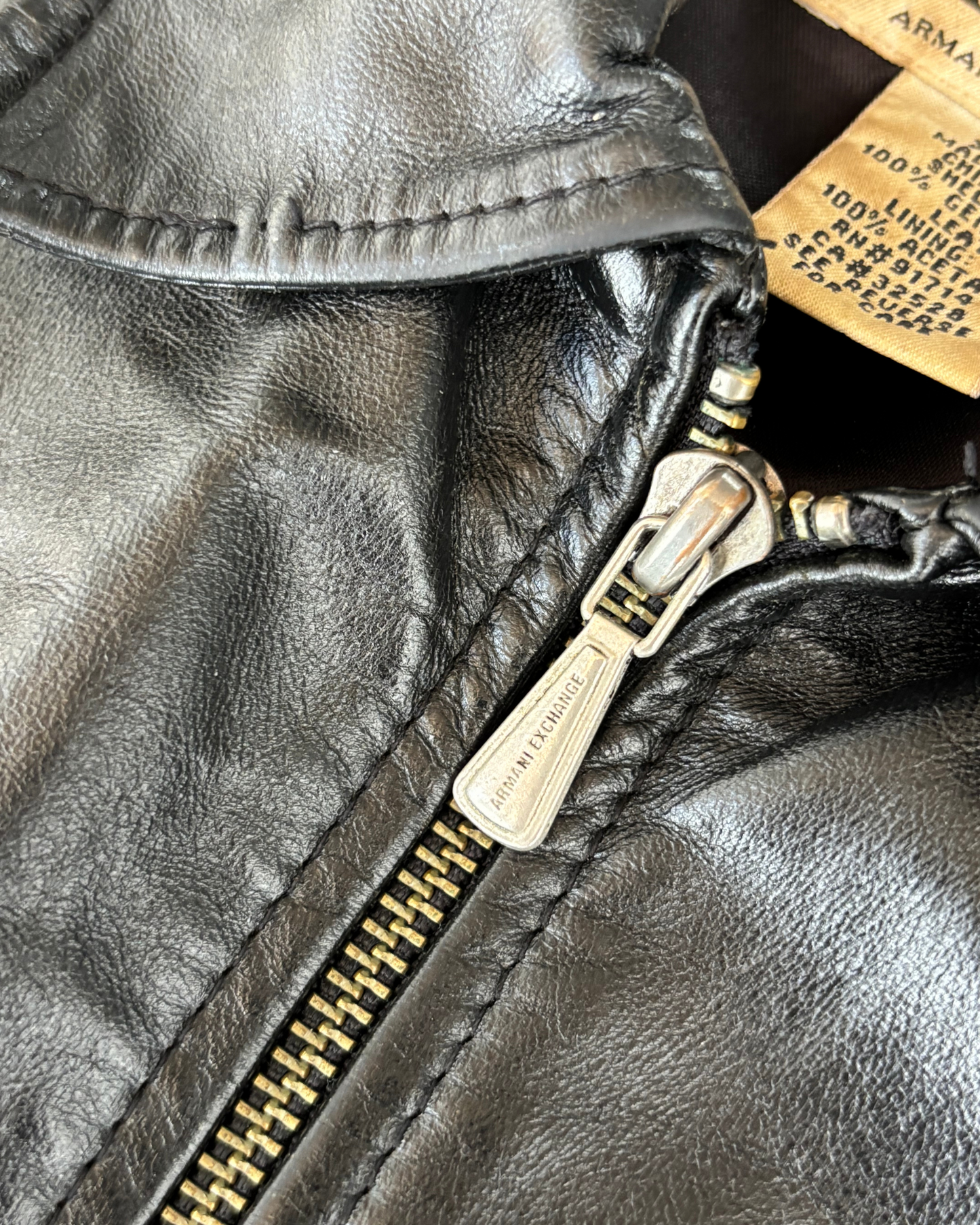 Armani Exchange Leather Jacket