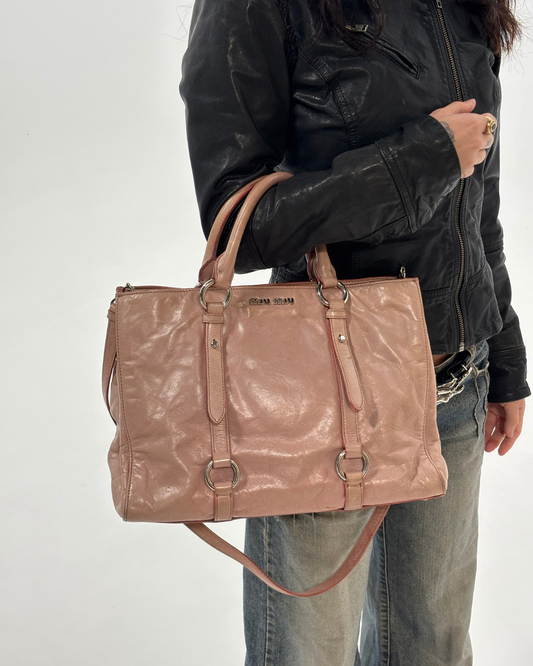 Miu Miu Pink Vitello Bag