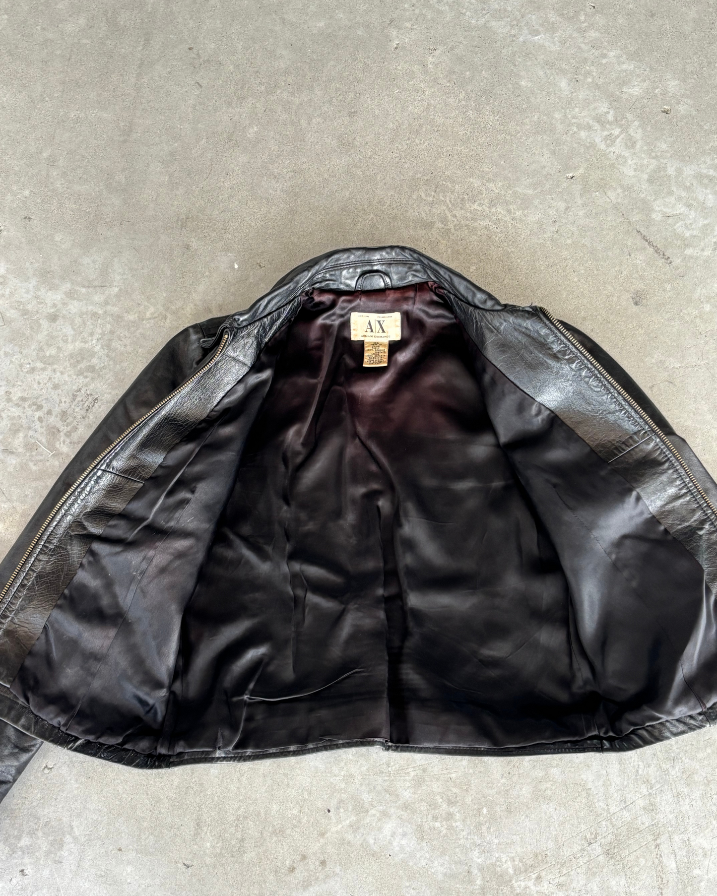 Armani Exchange Leather Jacket