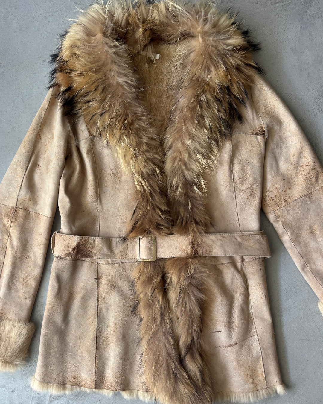 Rabbit Fur Vintage Coat