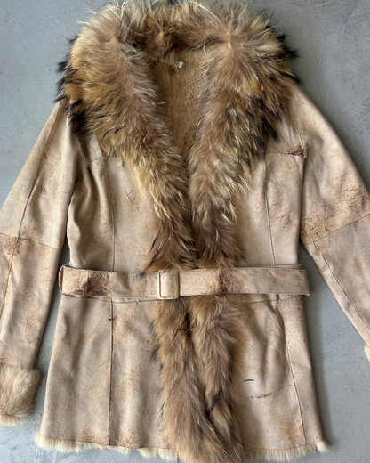 Rabbit Fur Vintage Coat