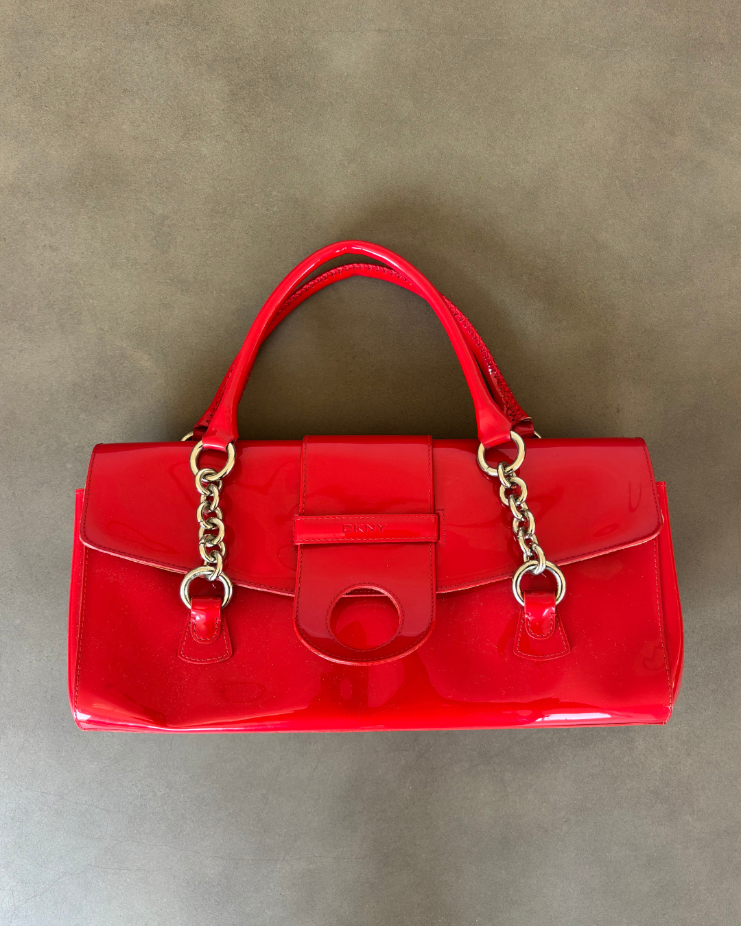 DKNY Red Patent Bag