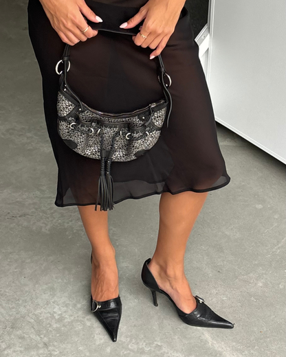 DKNY Monogram Tassel Bag