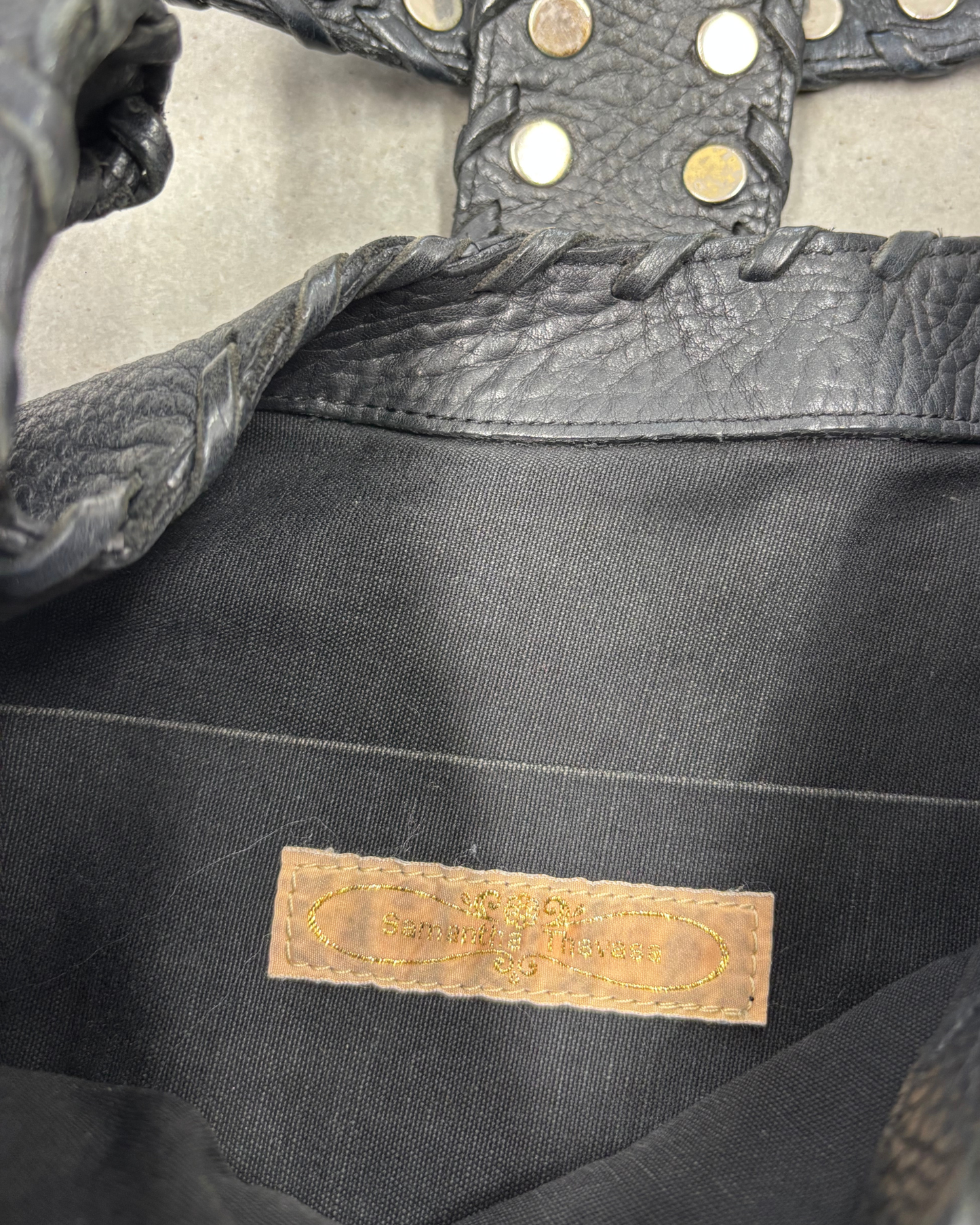 Vintage Fringe Black Bag