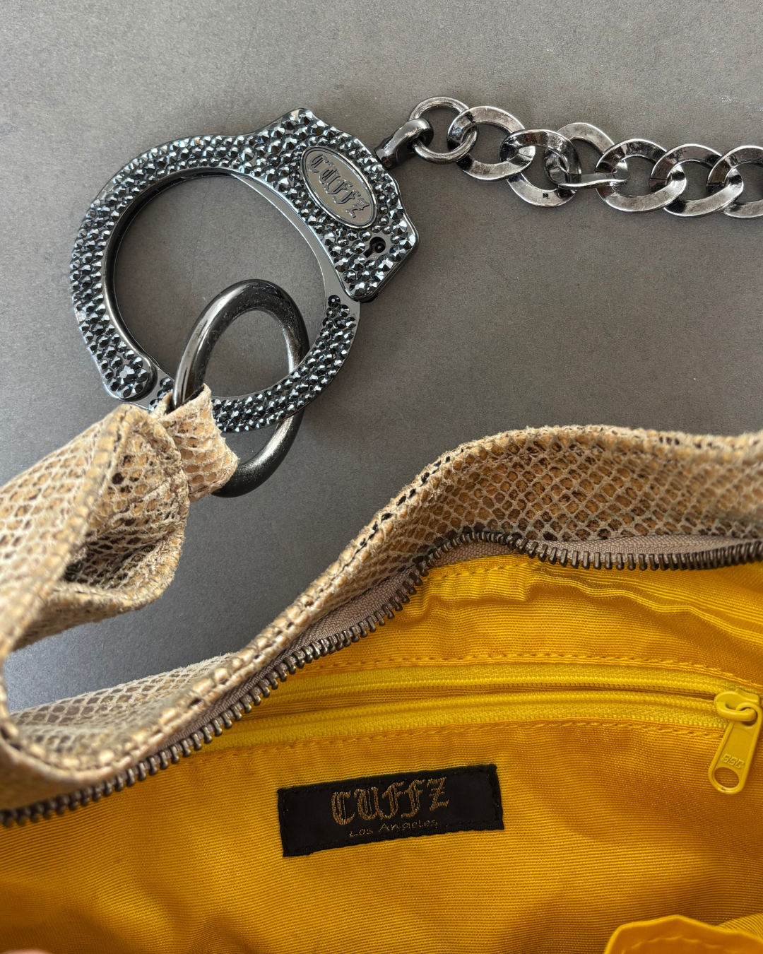 Cuffz Bag with Black Swarovski Cuff