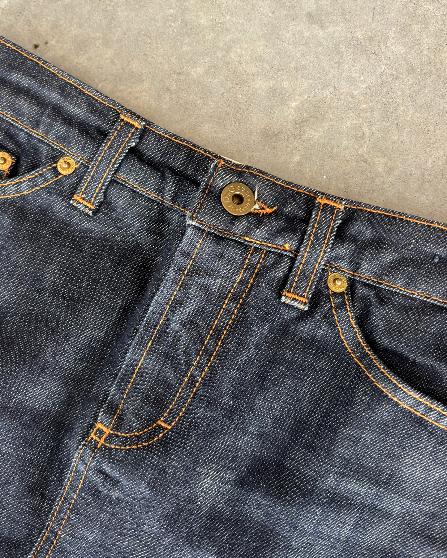 Dolce & Gabbana Zebra / Denim Skirt