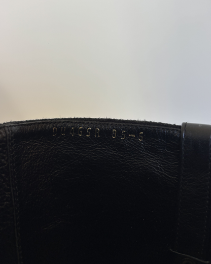 Black Suede Leather Boots
