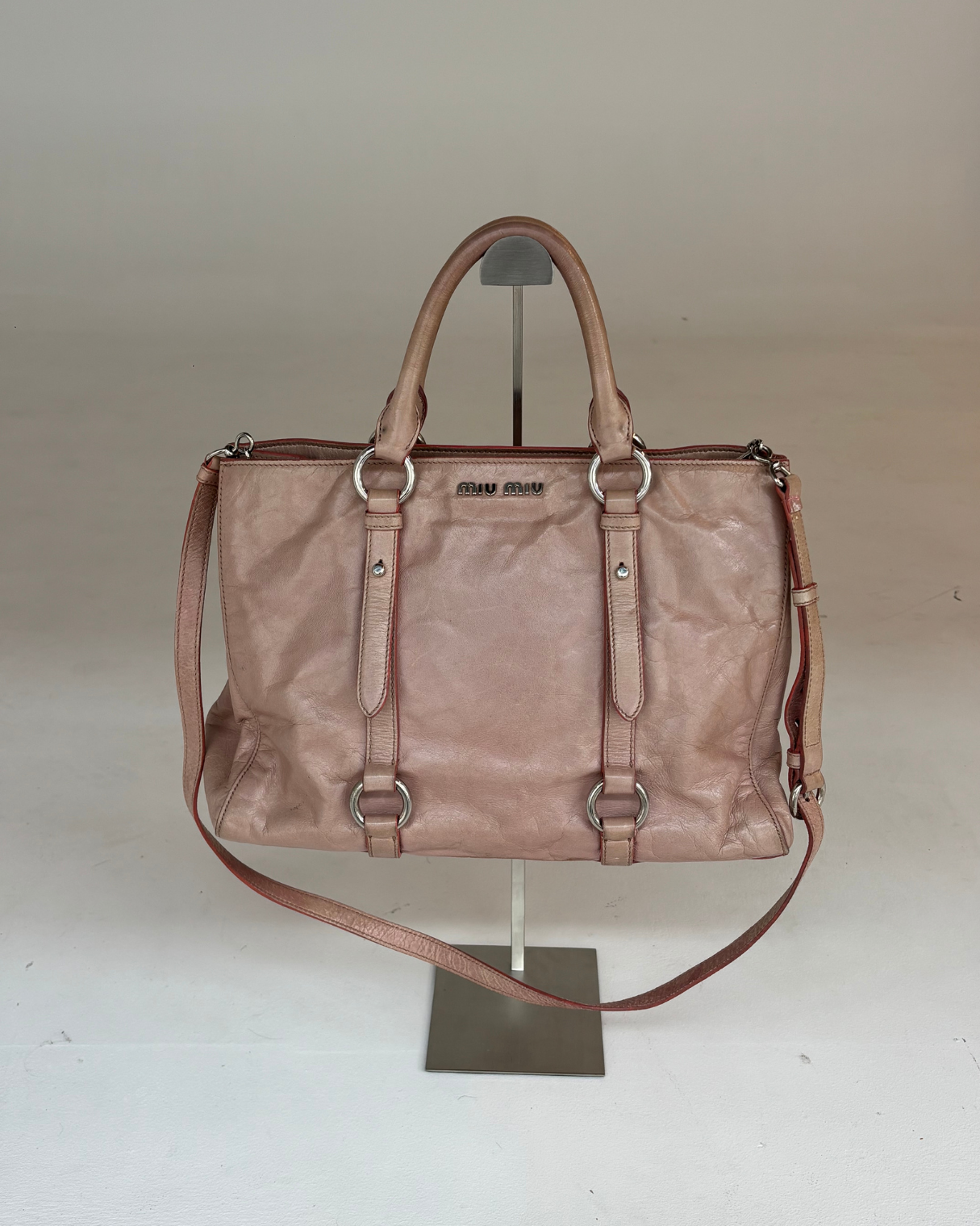 Miu Miu Pink Vitello Bag