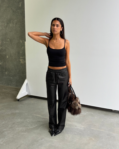DKNY Leather Pants