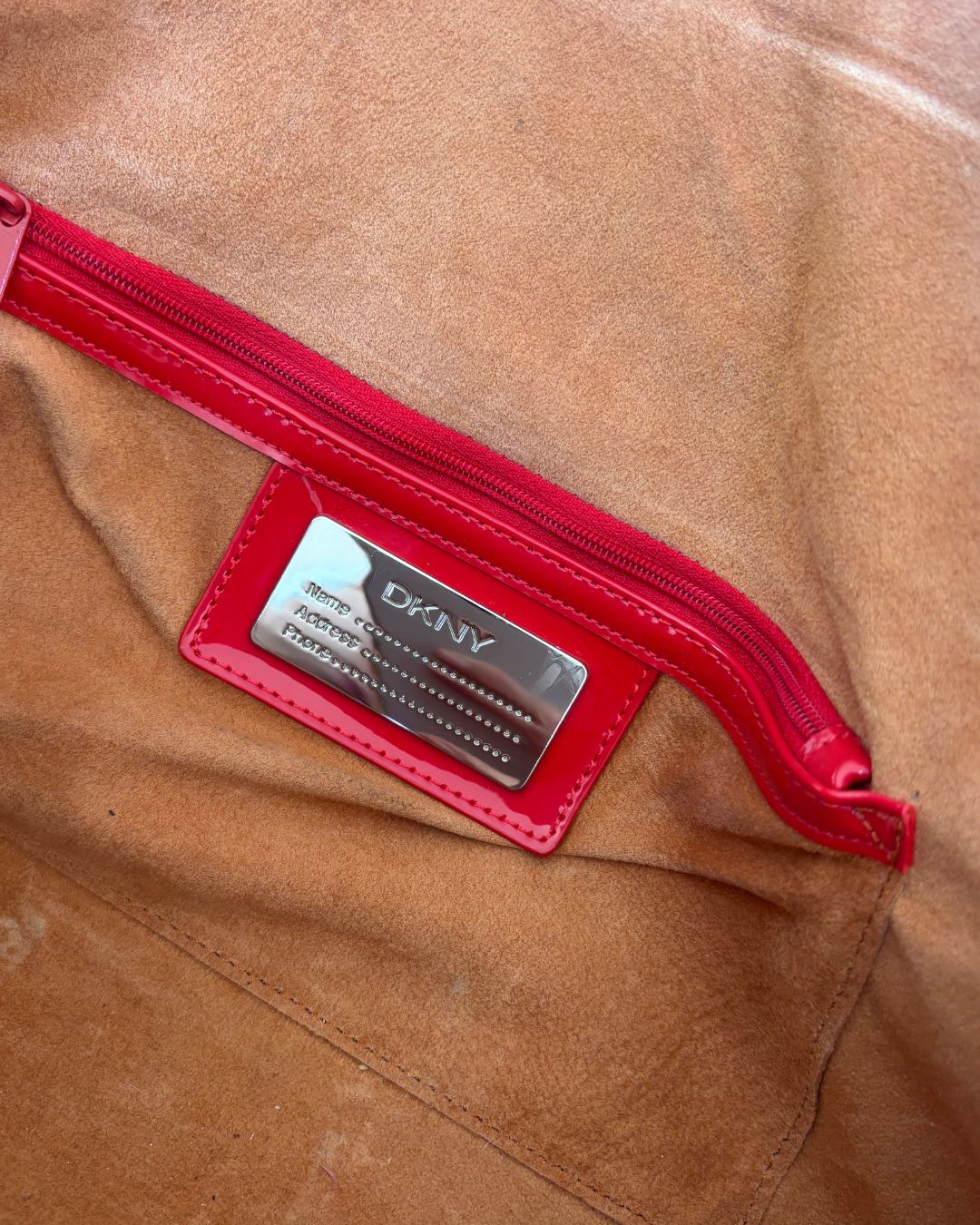 DKNY Red Patent Bag