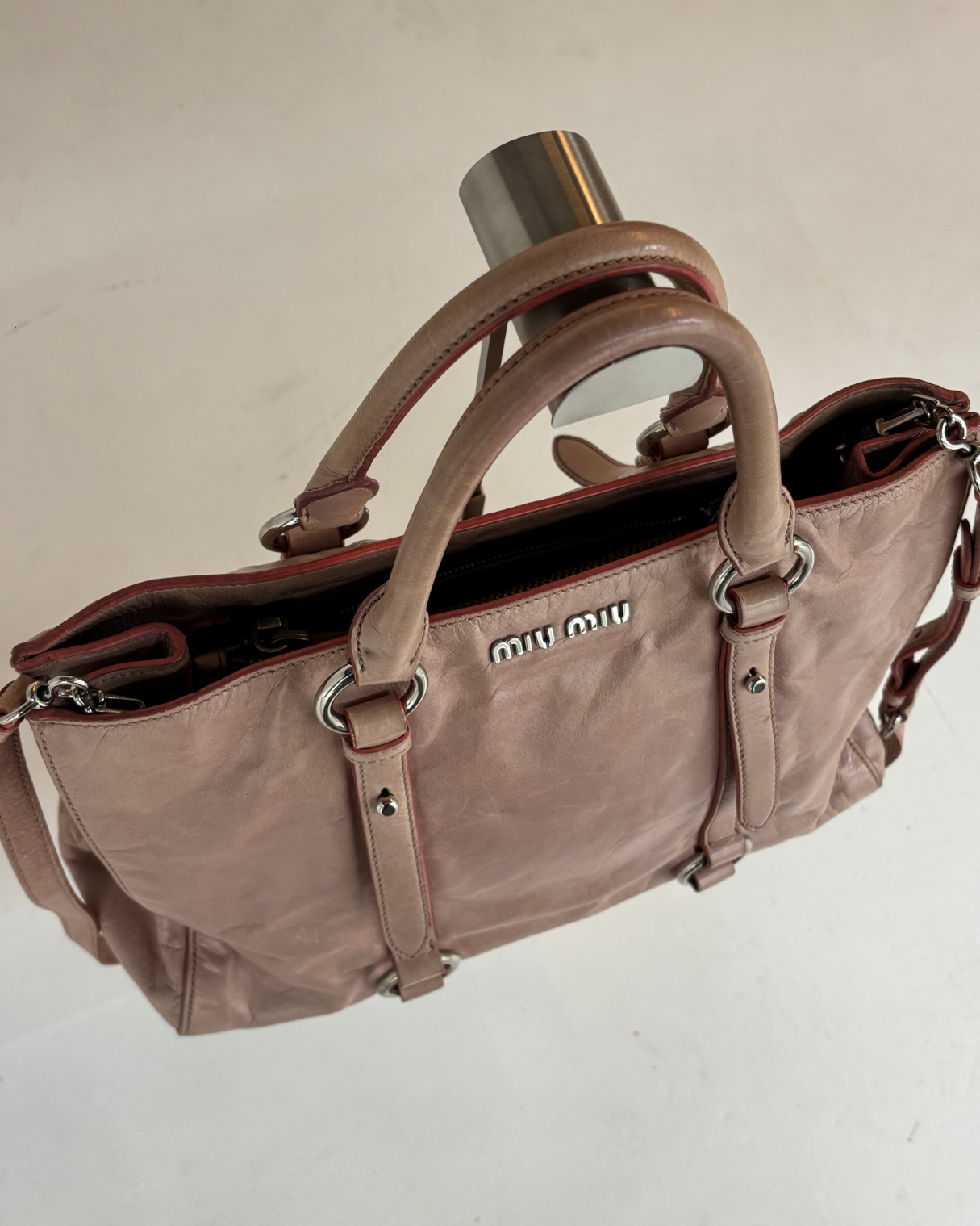 Miu Miu Pink Vitello Bag