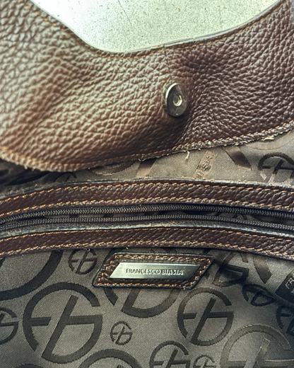 Francesco Biasia Brown Hobo Bag