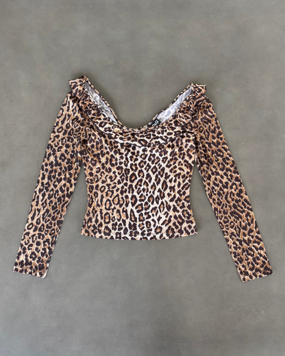 Dolce & Gabbana Leopard off shoulder top