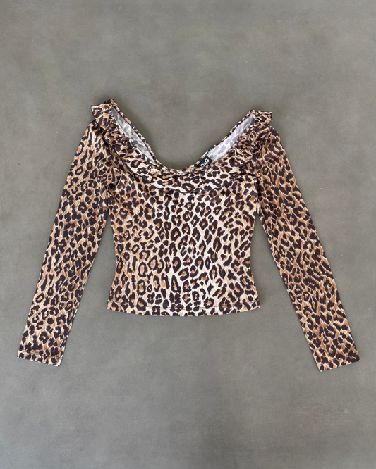 Dolce & Gabbana Leopard off shoulder top