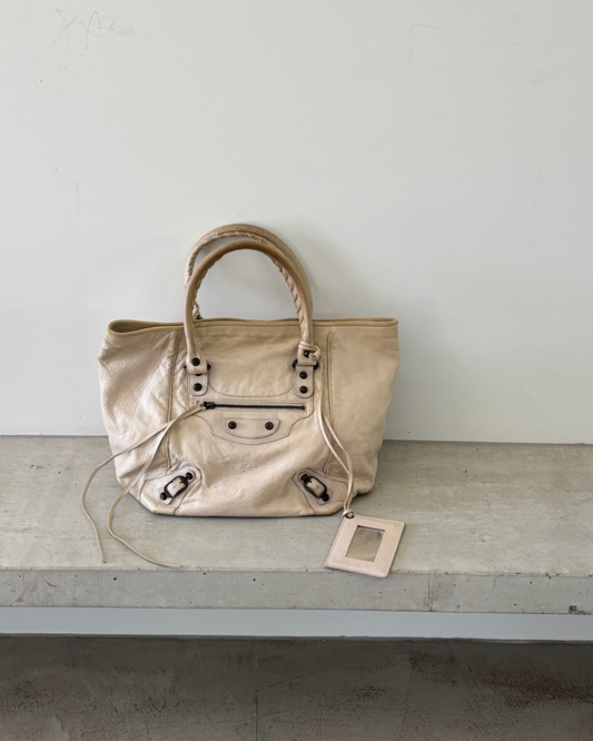 Balenciaga Cream Sunday Tote Bag