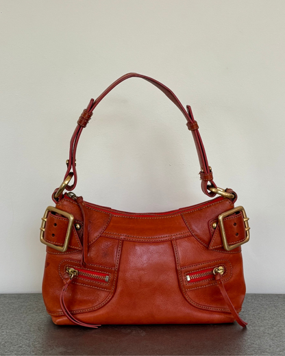 DKNY Orange Buckle Bag