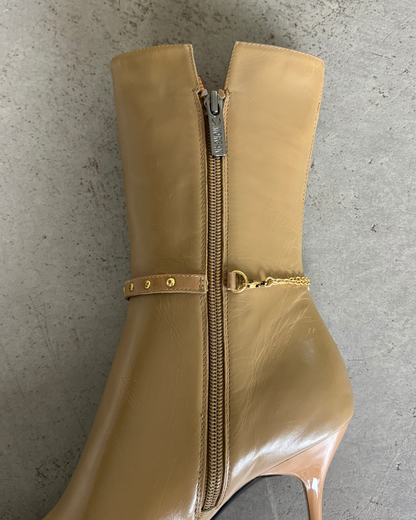Morgan De Toi Tan Chain Boots
