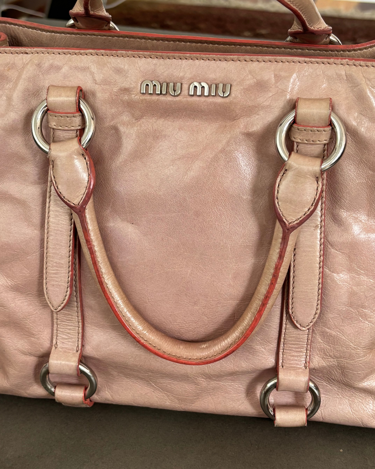 Miu Miu Pink Vitello Bag