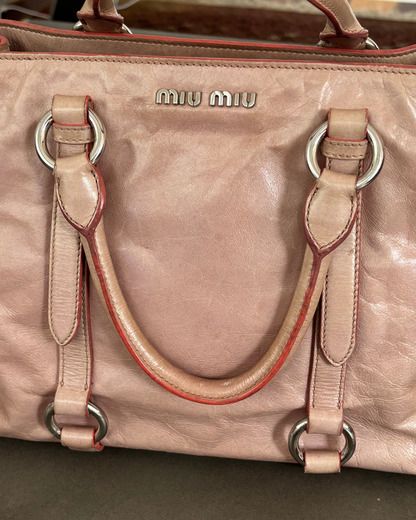 Miu Miu Pink Vitello Bag
