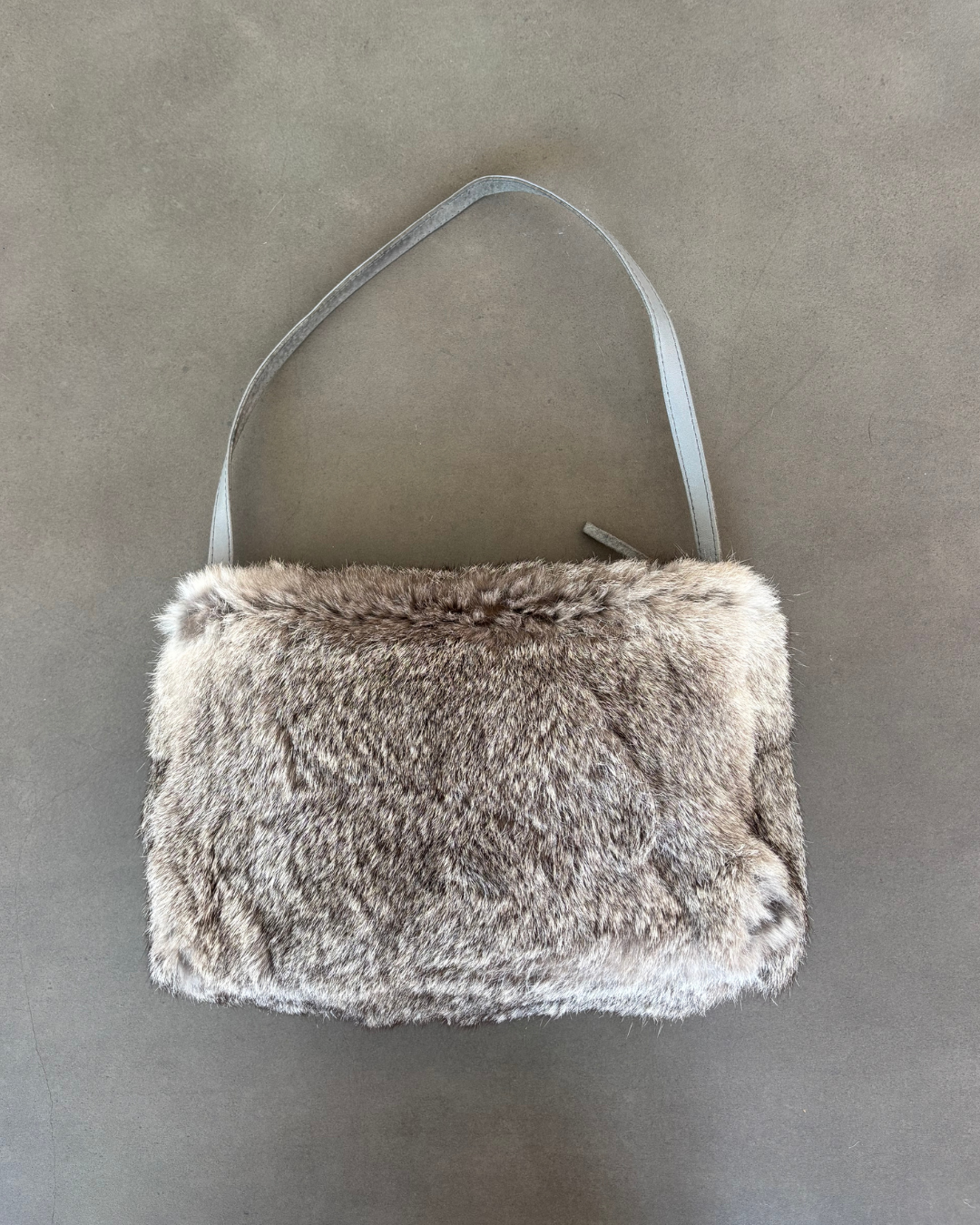 Real Fur Grey Mini Bag