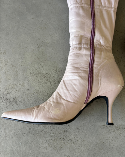 Morgan De Toi Baby Pink Bow Boots