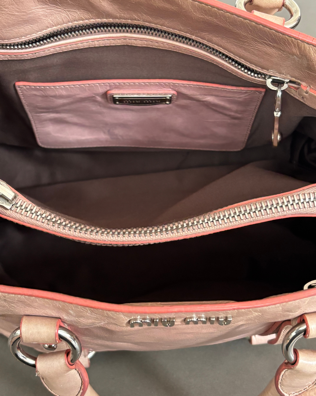 Miu Miu Pink Vitello Bag